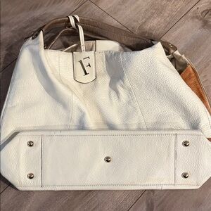 Furla hand bag real leather